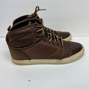 Vans OTW Collection High Top Leather SKATER Brown Shoes Sneakers Men 6.5